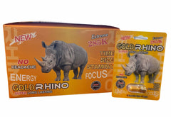 GOLD RHINO SUPER LONG LASTING EXTREME 285K SEX PILL | BOX OF 24 POUCHES