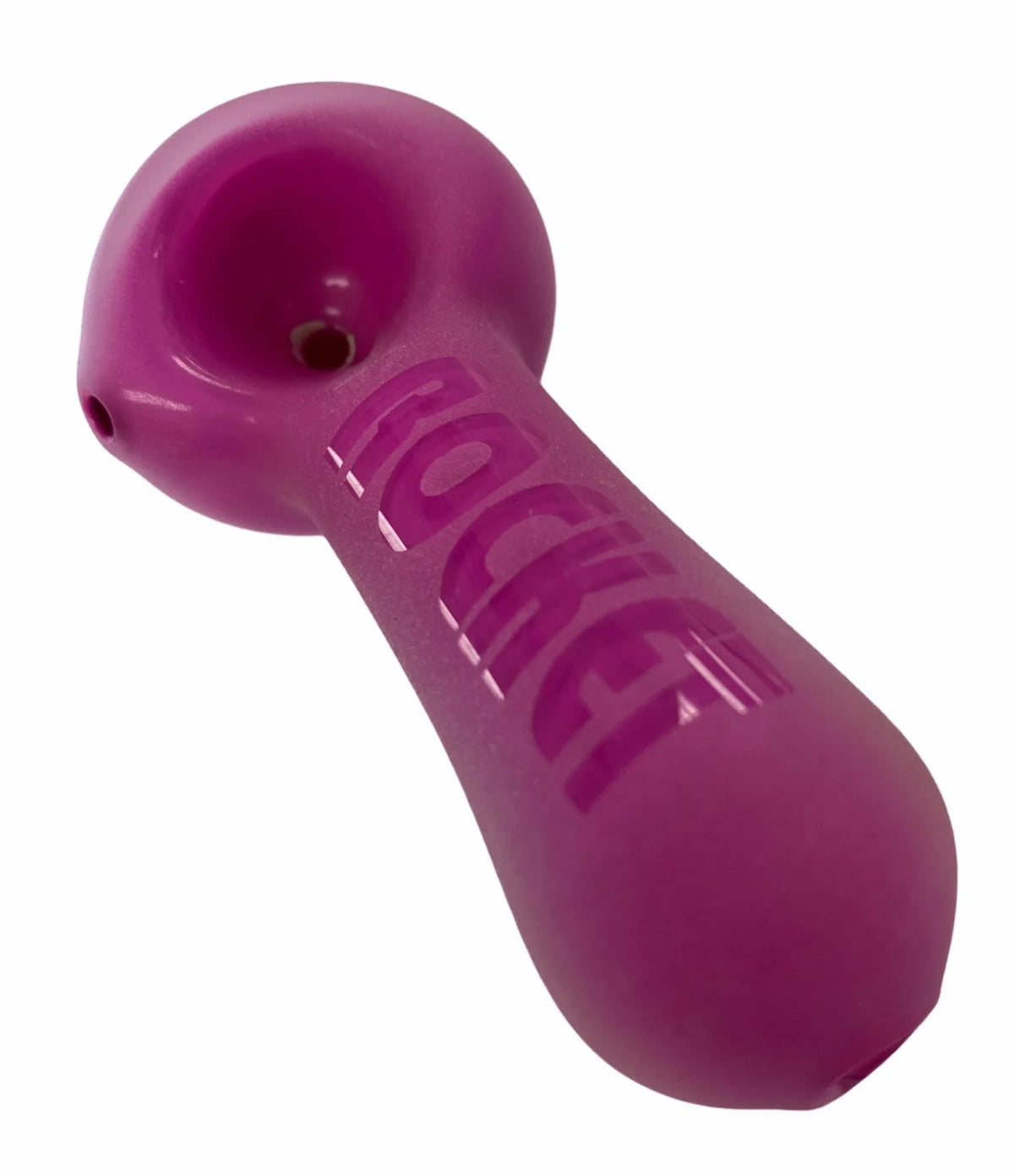 FROSTED GLASS 3" HANDPIPE, VARIOUS COLORS