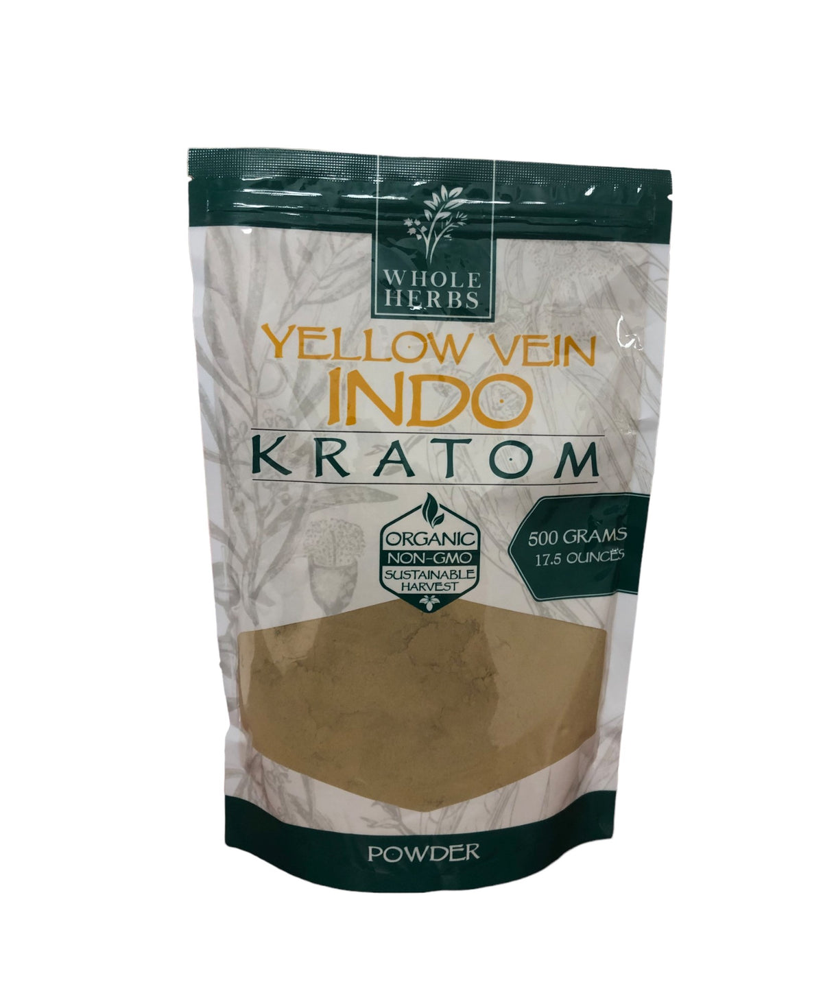 WHOLE HERBS | POWDER KRATOM | 500 GRAMS