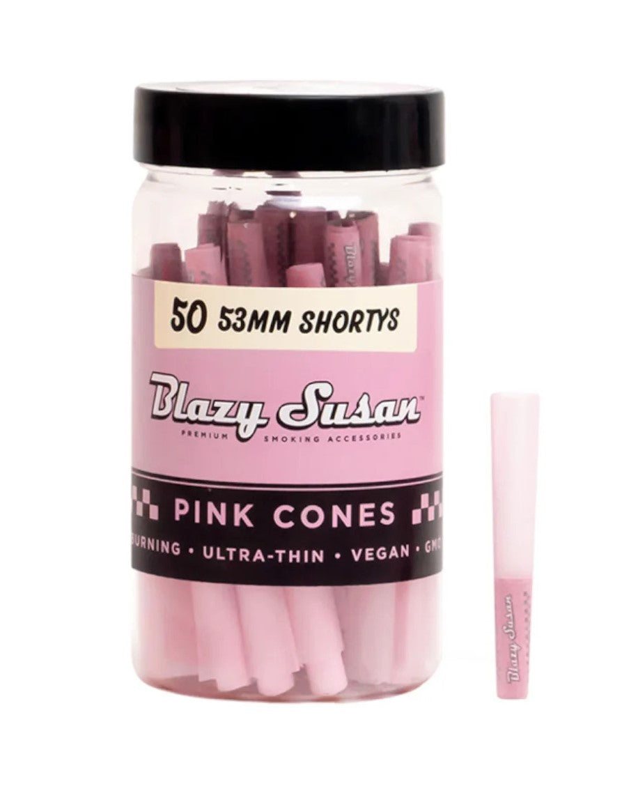 BLAZY SUSAN | PINK SHORTY CONES 53MM | 50PK