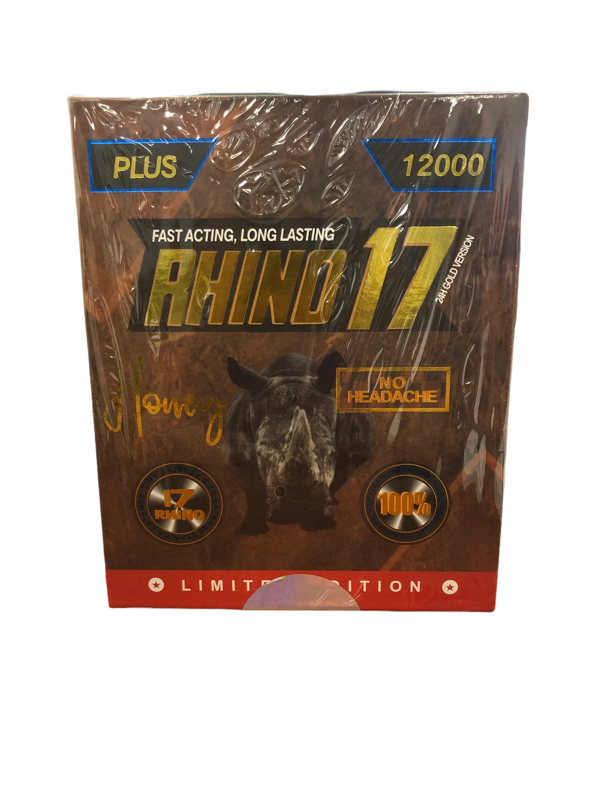 RHINO 17 PLUS 12000 HONEY SEX PILL | PACK OF 12