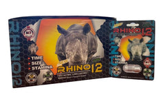 RHINO 12 TITANIUM 16000 SEX PILL | BOX OF 24 POUCHES