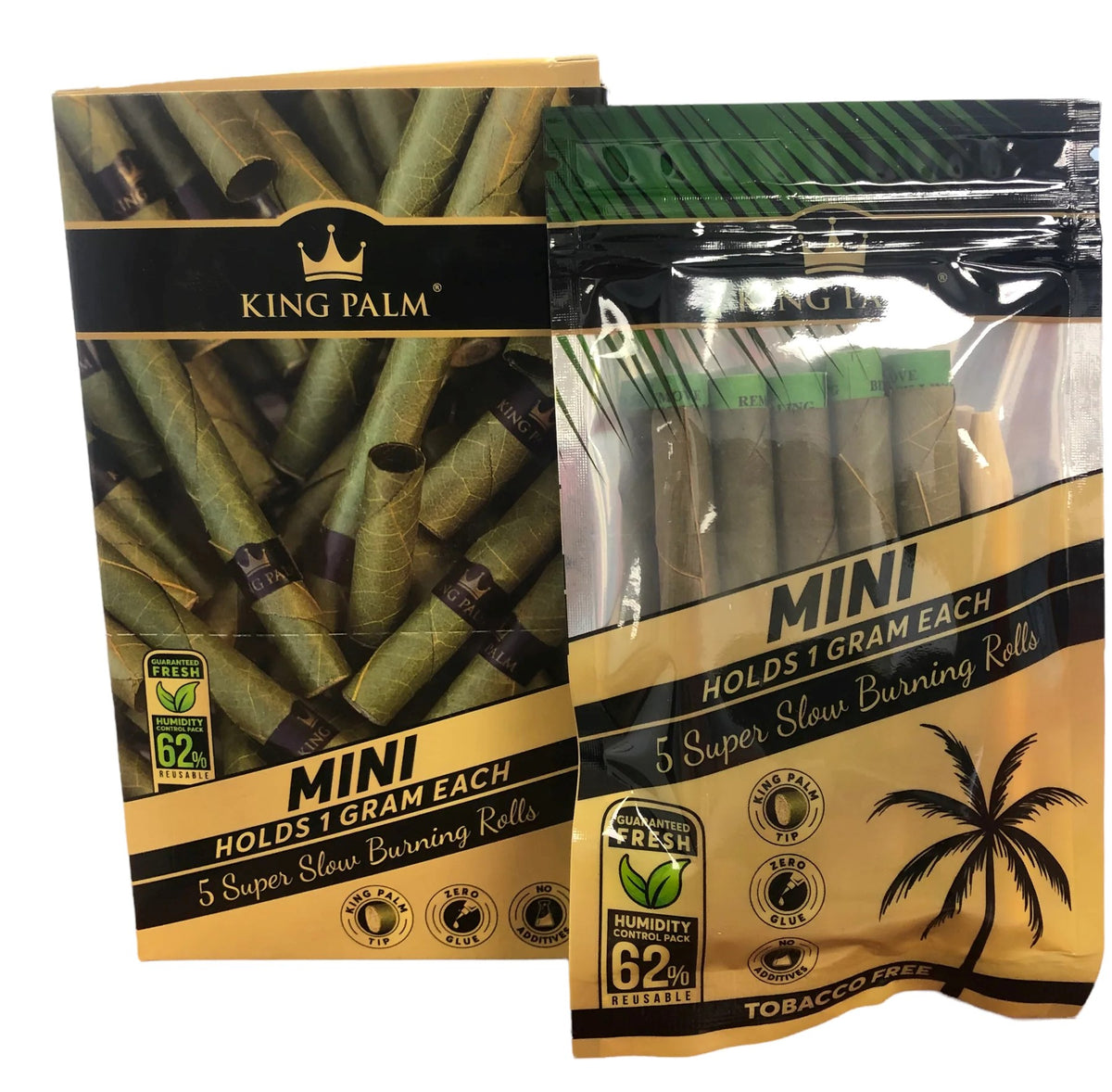 KING PALM MINI (5 SUPER SLOW BURNING ROLLS)