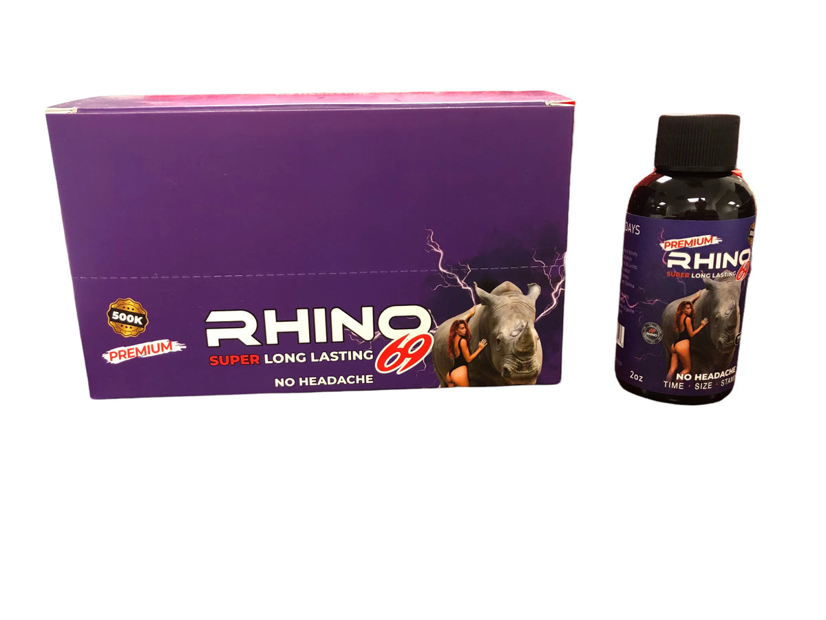 RHINO 69 PREMIUM 500 K | 2 OZ MALE ENHANCEMENT LIQUID SHOT