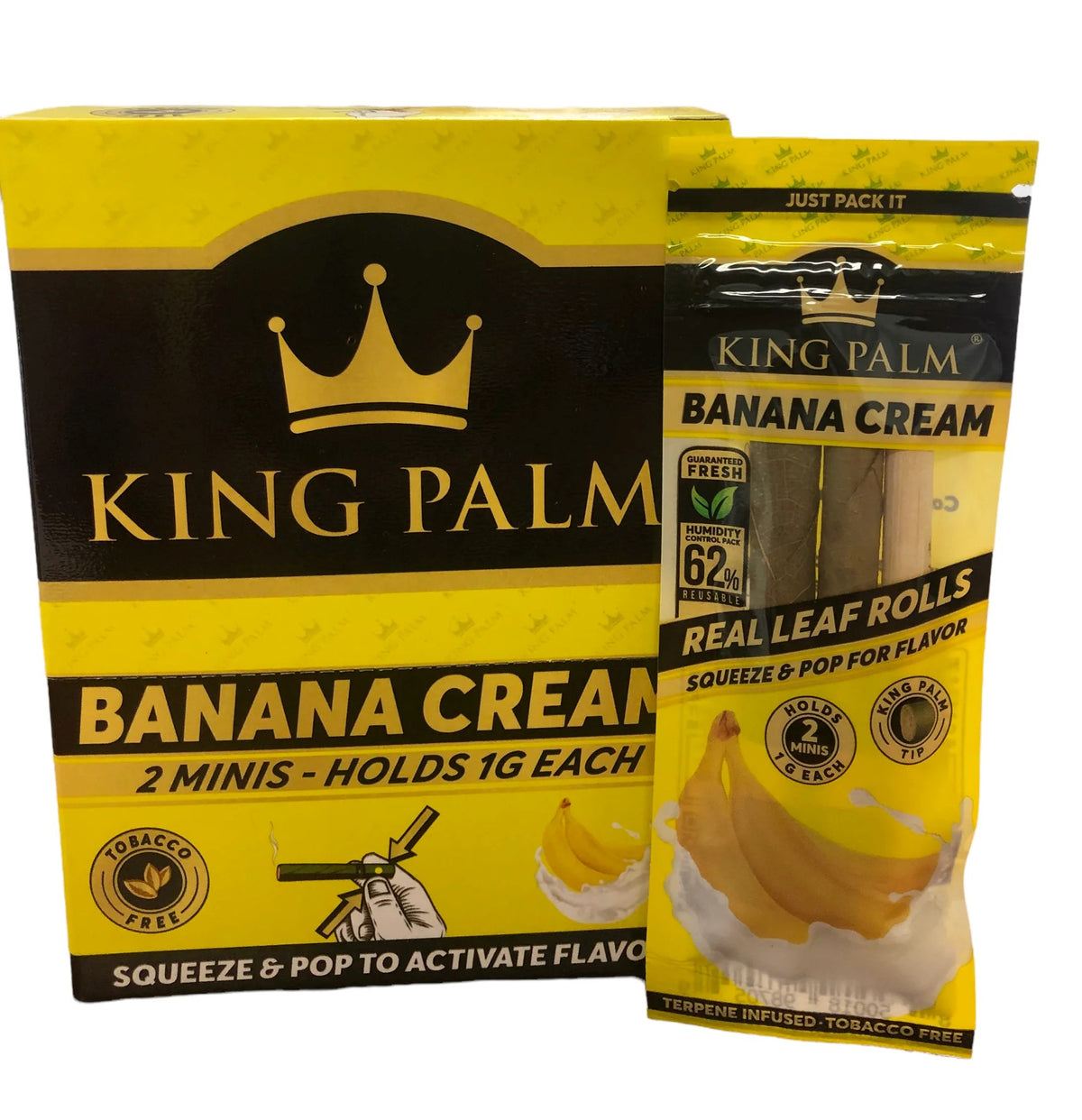 KING PALM (BANANA CREAM) 2 MINIS KING PALM (BANANA CREAM) 2 MINIS