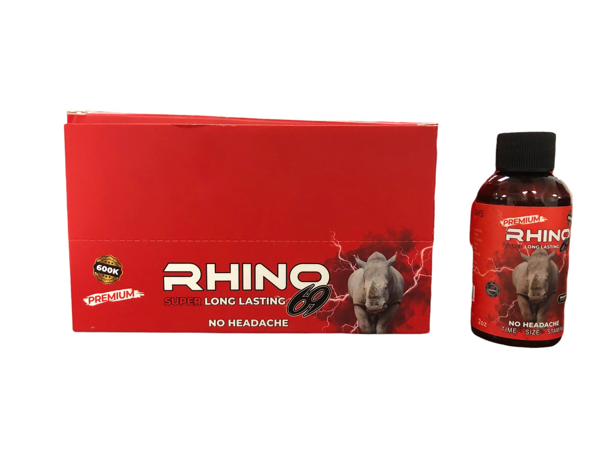 RHINO 69 PREMIUM 600 K | 2 OZ MALE ENHANCEMENT LIQUID SHOT