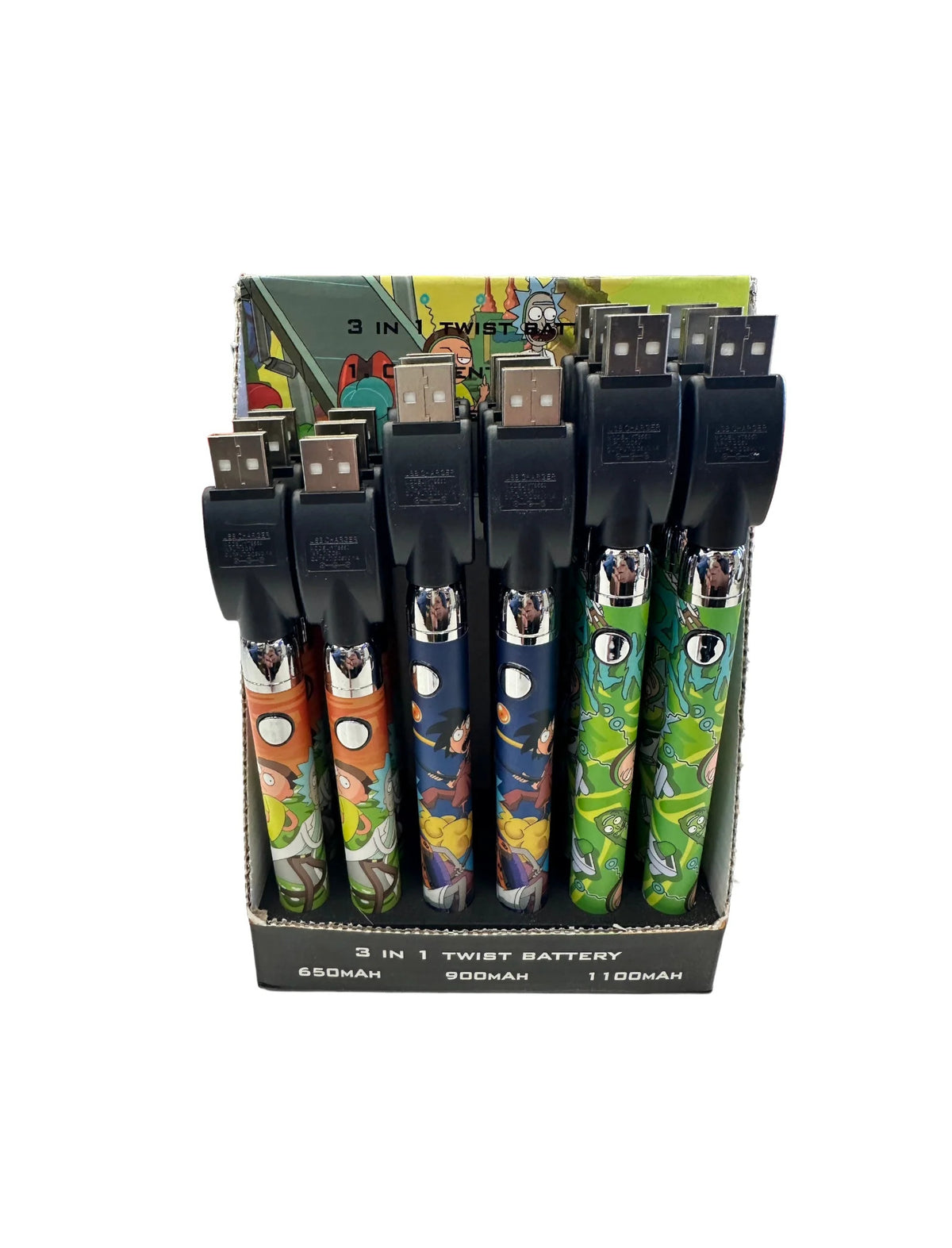 RICK & MORTY 3 IN 1 TWIST BATTERY | 18 PCS