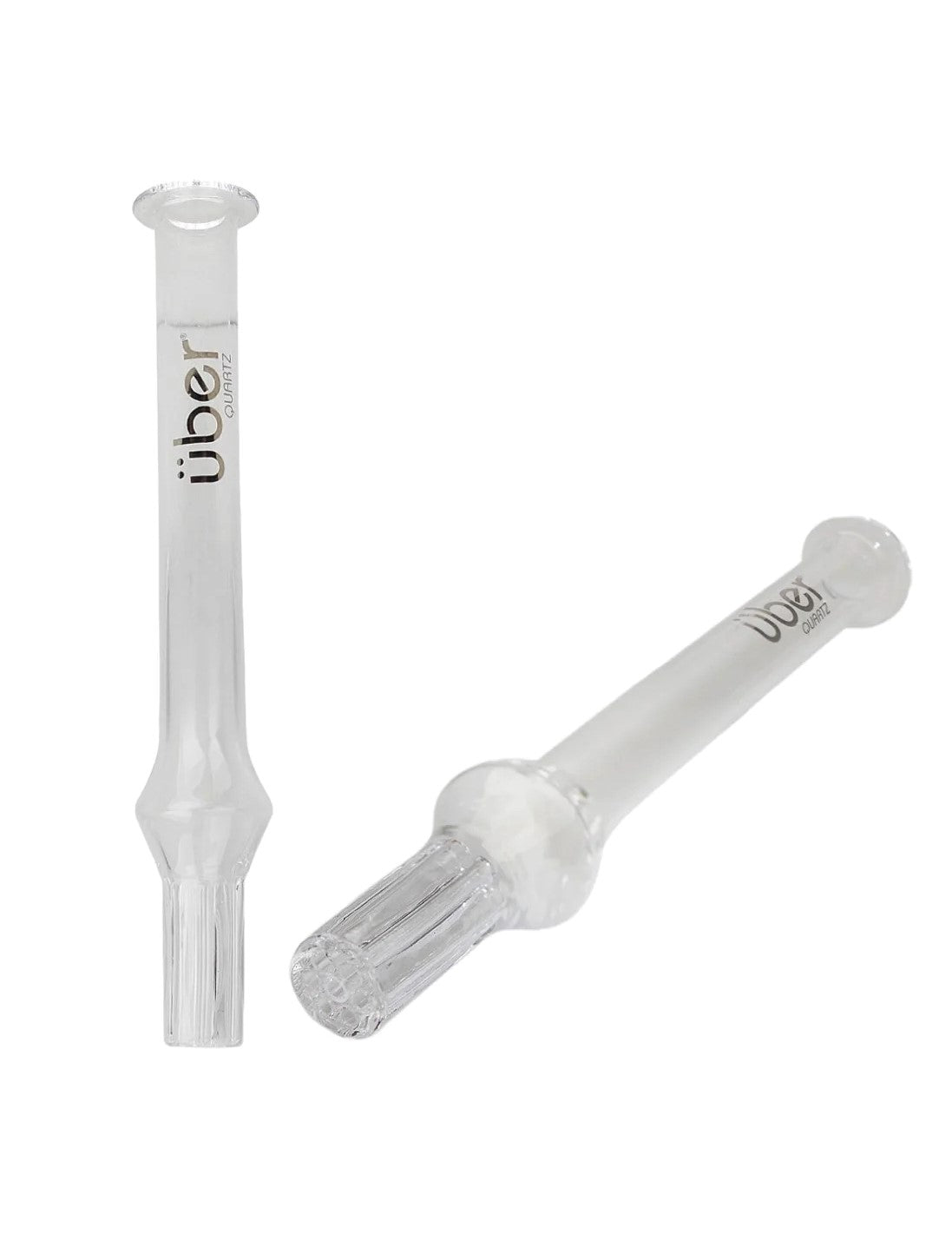 Uber Glass 7 Vapor Straw w/ Round Mouthpiece - Clear