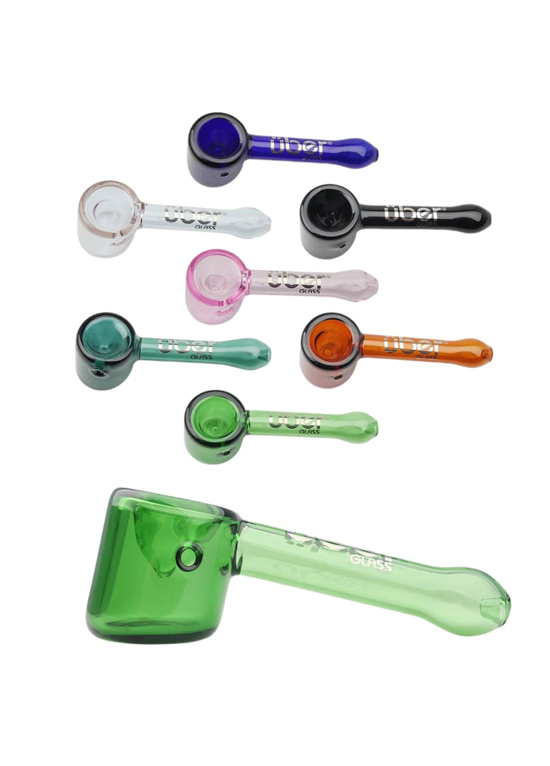 UBER GLASS | 4" HAMMER SHERLOCK | ASSORTED COLORS