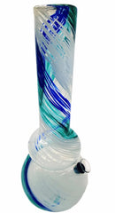 SOFTGLASS 12” WATER PIPE DOUBLE BUBBLED LARGE, VARIOUS COLOR OPTIONS