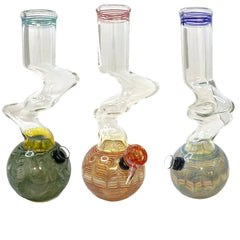 12" DOUBLE ZONG GLASS WATER PIPE | SINGLE UNIT