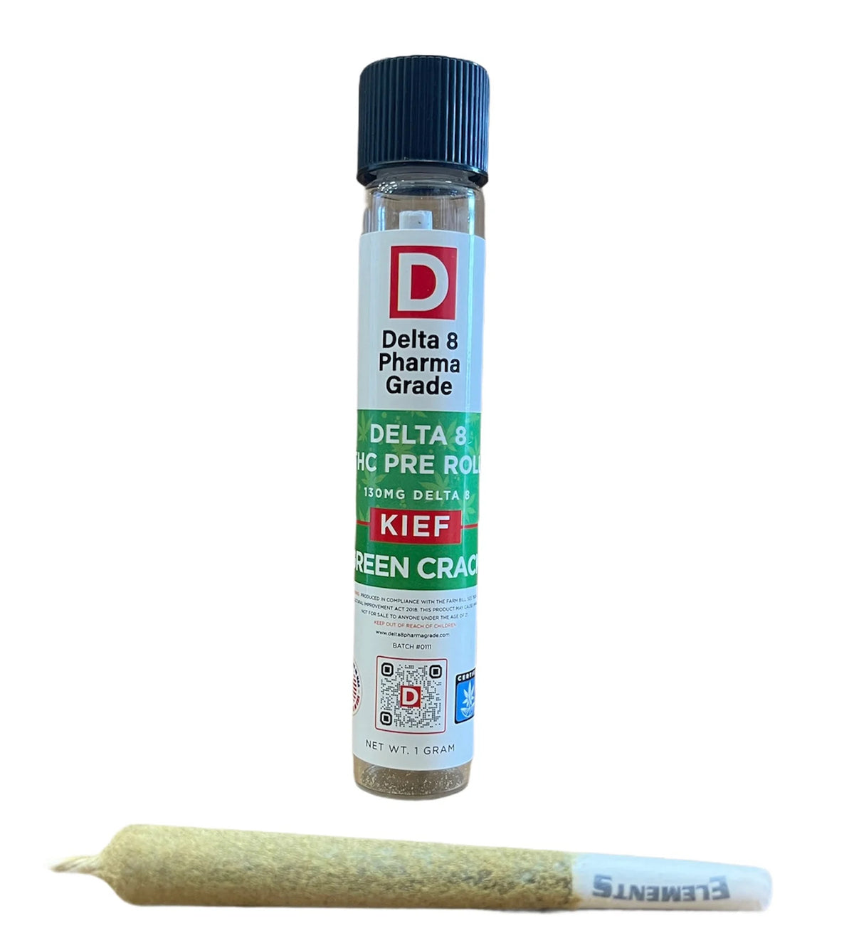 PHARMA GRADE DELTA 8 EXOTIC KIEF PREROLL - NEW STAR NOVELTIES