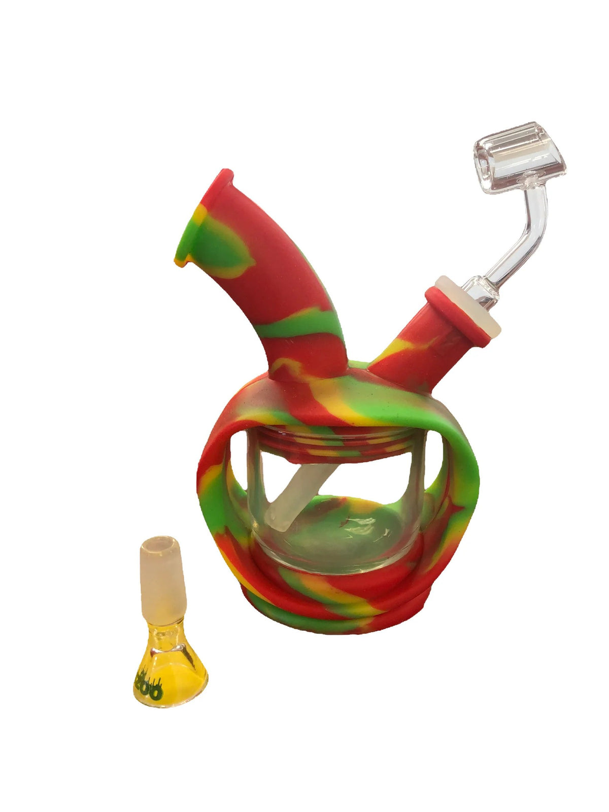 OOZE KETTLE SILICONE GLASS WATER PIPE