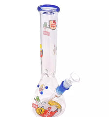 9" SUPREME DOWNWARD INCLINE PERCULATOR GLASS ON GLASS WATER PIPE