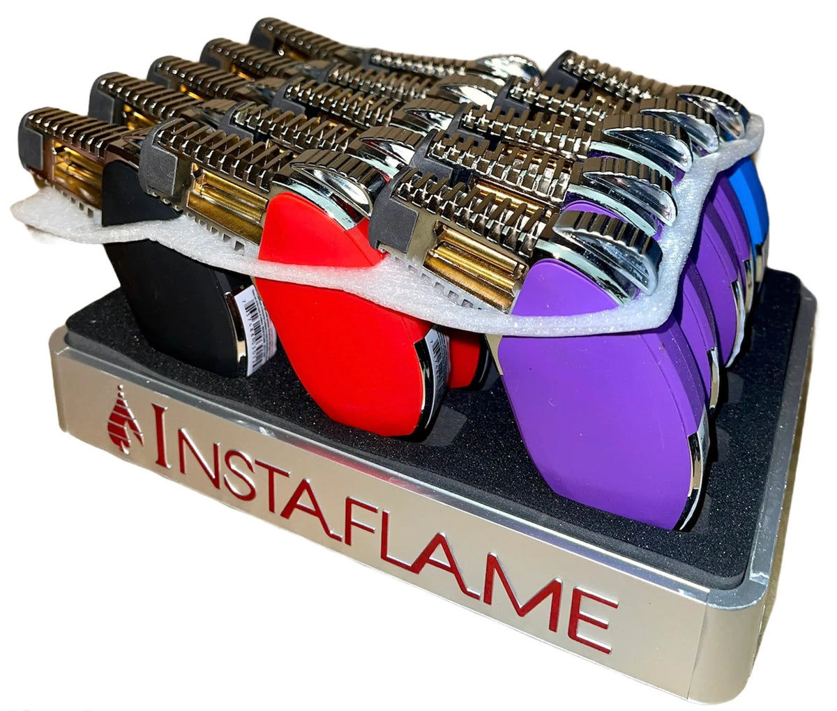 INSTAFLAME ANGLED MULTICOLOR TORCH LIGHTER | PACK OF 15 - NEW STAR NOVELTIES