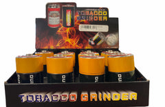 TOBACCO GRINDER 3 PART, BATTERY GRIDER | PACK OF 12