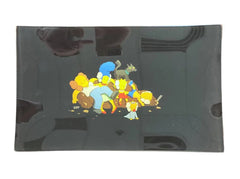 SHATTERPROOF MEDIUM GLASS ROLLING TRAY, SIMPSONS