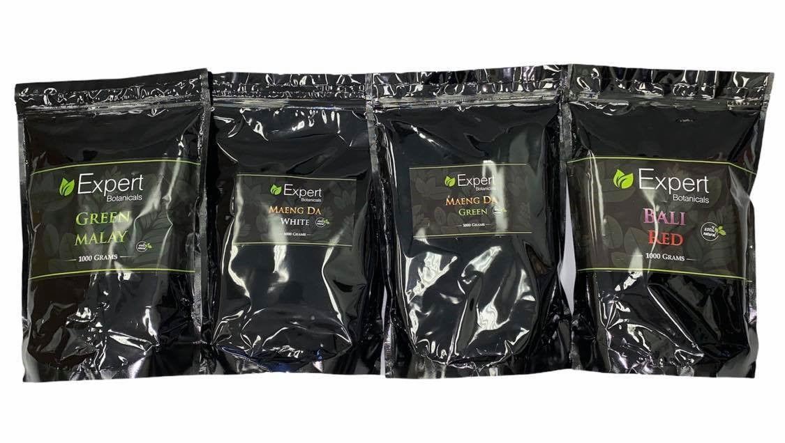 KRATOM EXPERT BOTANICALS VARIOUS FLAVORS, 1000 GRAMS