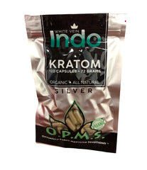 O.P.M.S. WHITE VEIN INDO KRATOM | 120 CAPSULES