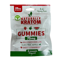 NATURALLY KRATOM GUMMIES 3PK VARIETY PACK DISPLAY