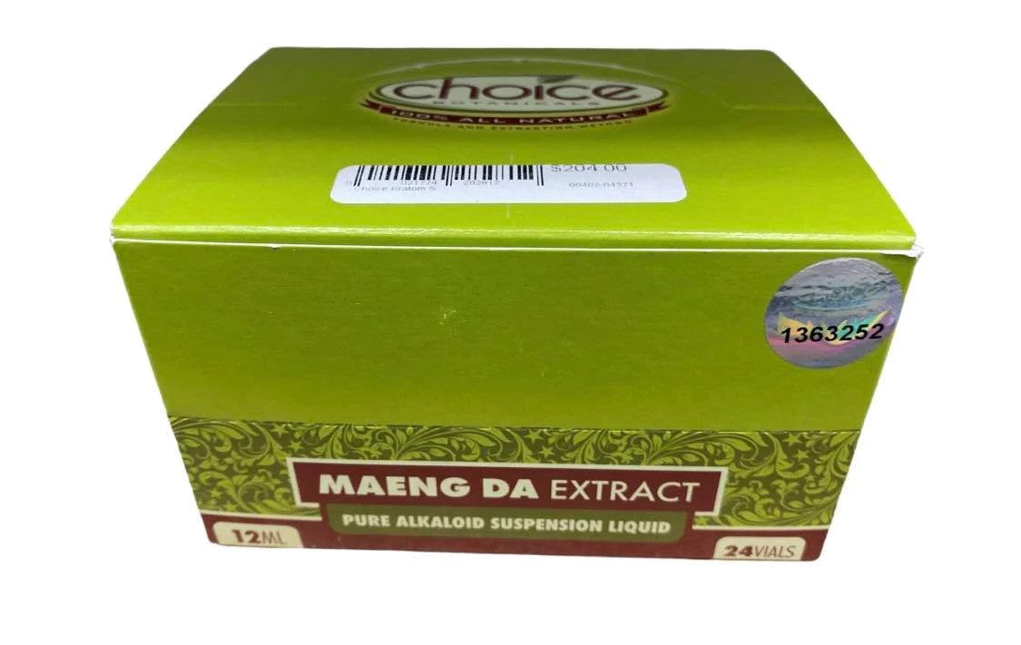 CHOICE BOTANICALS, MAENG DA EXTRACT 12ML, 24 VIALS