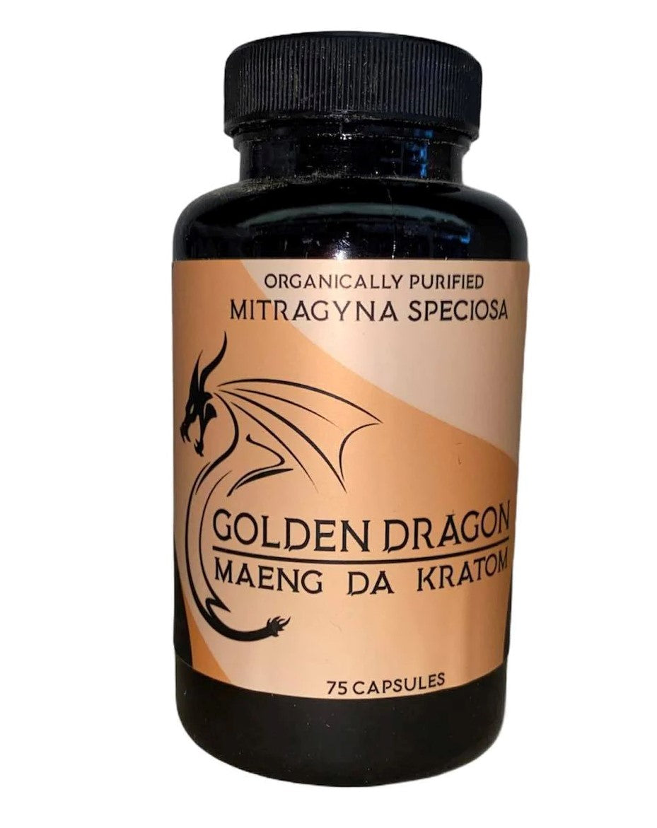 GOLDEN DRAGON MAENG DA KRATOM, 75 CAPSULES GOLDEN DRAGON MAENG DA KRATOM, 75 CAPSULES