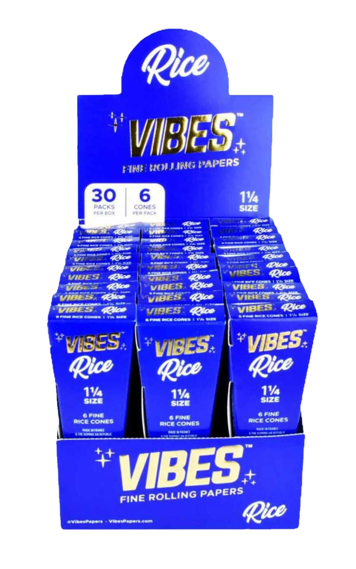 VIBES CONES RICE | KING SIZE | 30PK