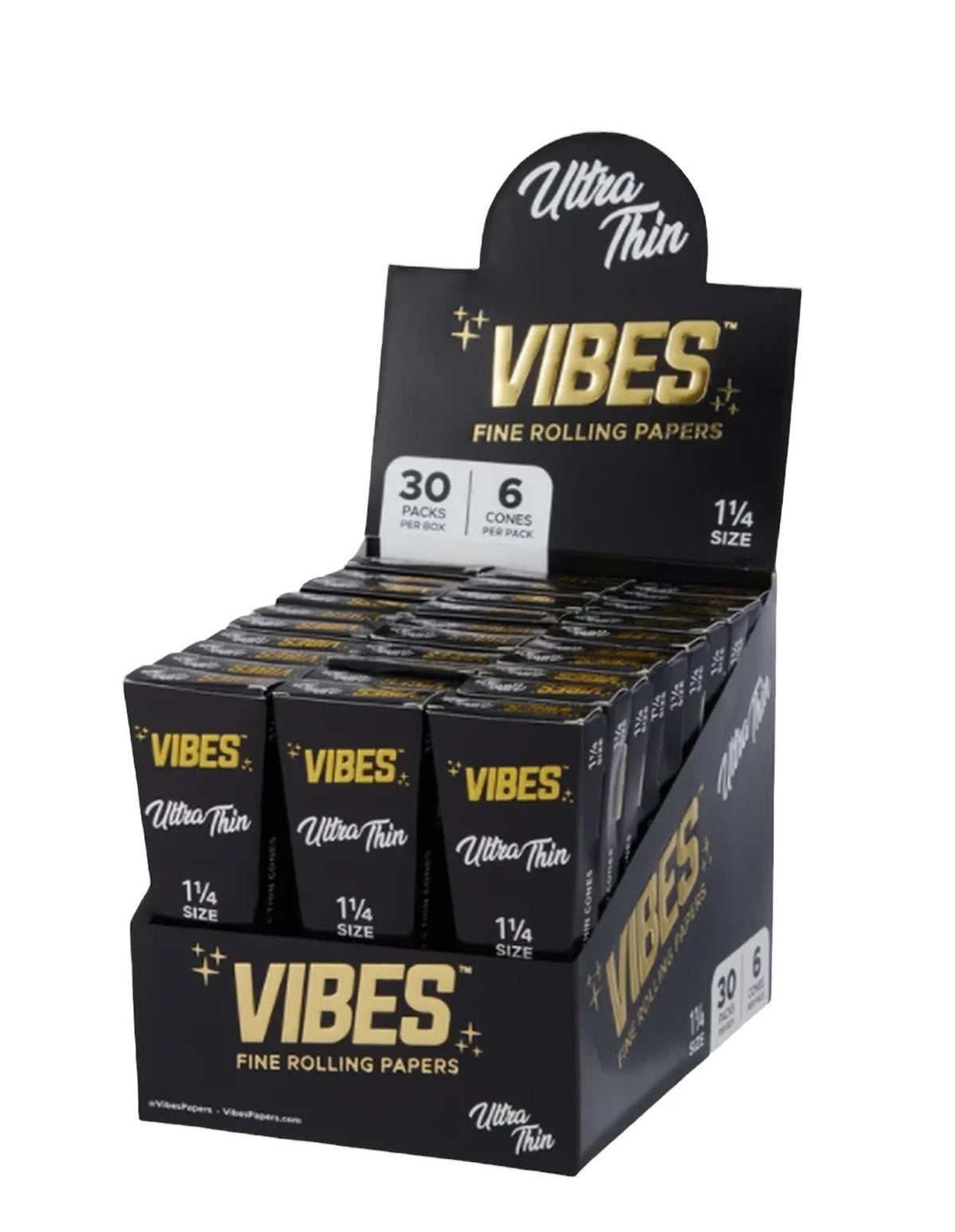 VIBES CONES ULTRA THIN | 1 1/4 SIZE | 30PK