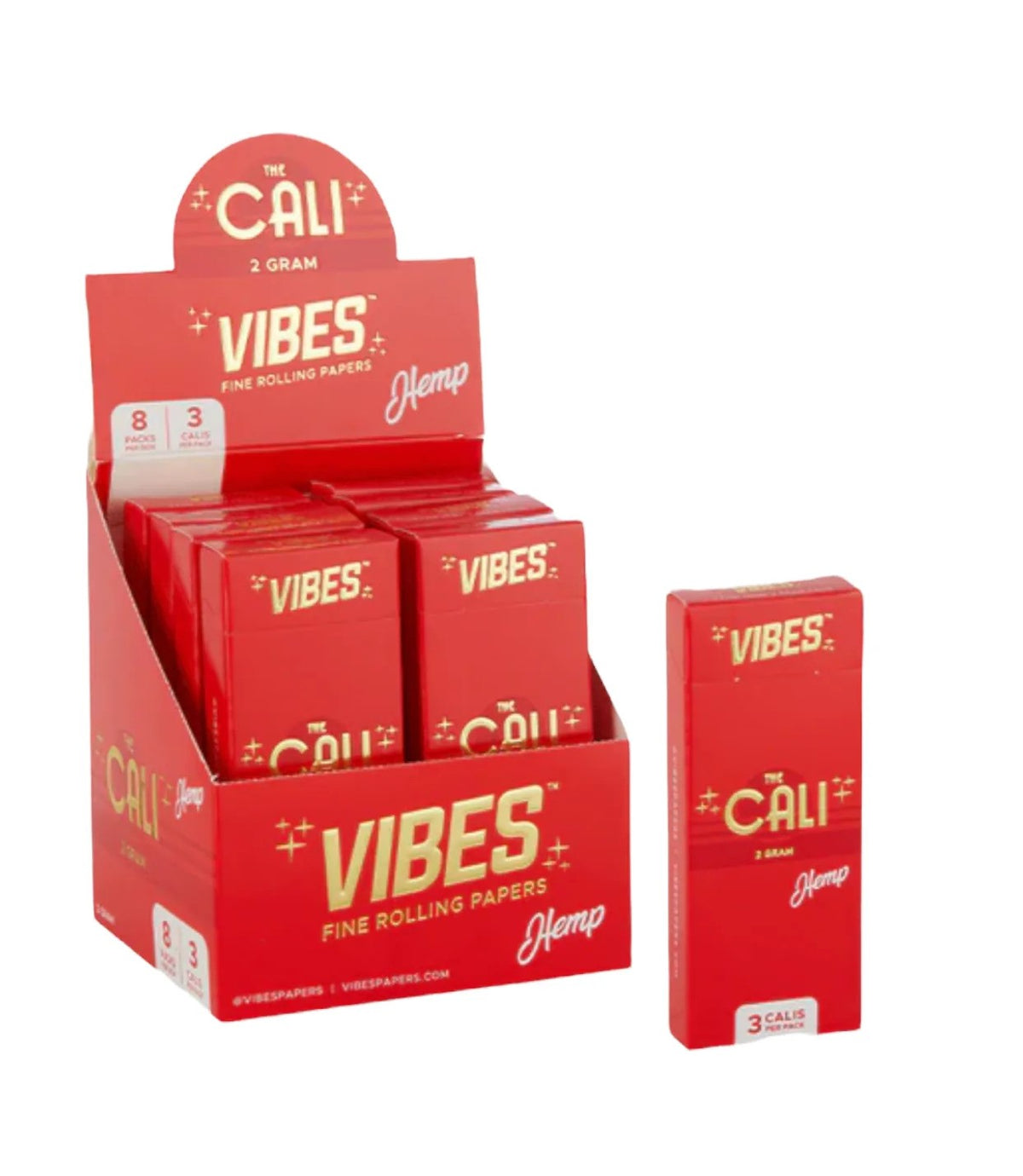 VIBES THE CALI HEMP CONES | 2 GRAM | 8 PK