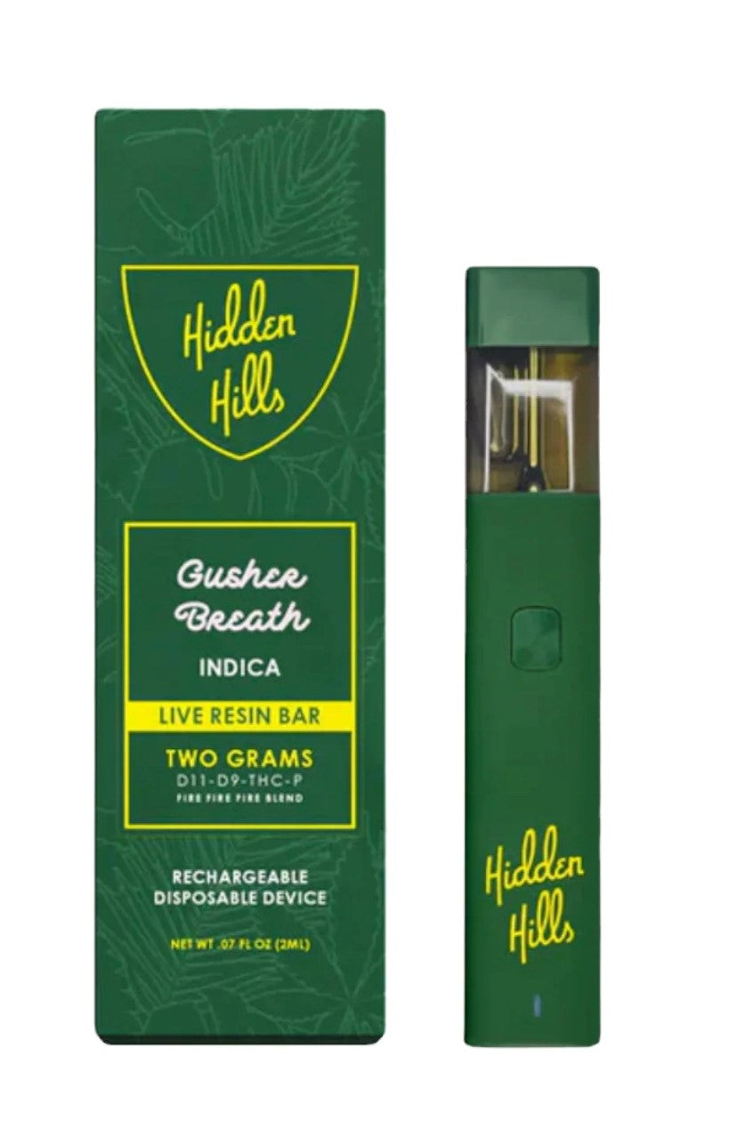 HIDDEN HILLS | DISPOSABLE VAPE D11+D9+THCP | 2G