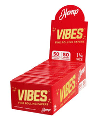 VIBES PAPER HEMP 1 1/4 SIZE | 50PK