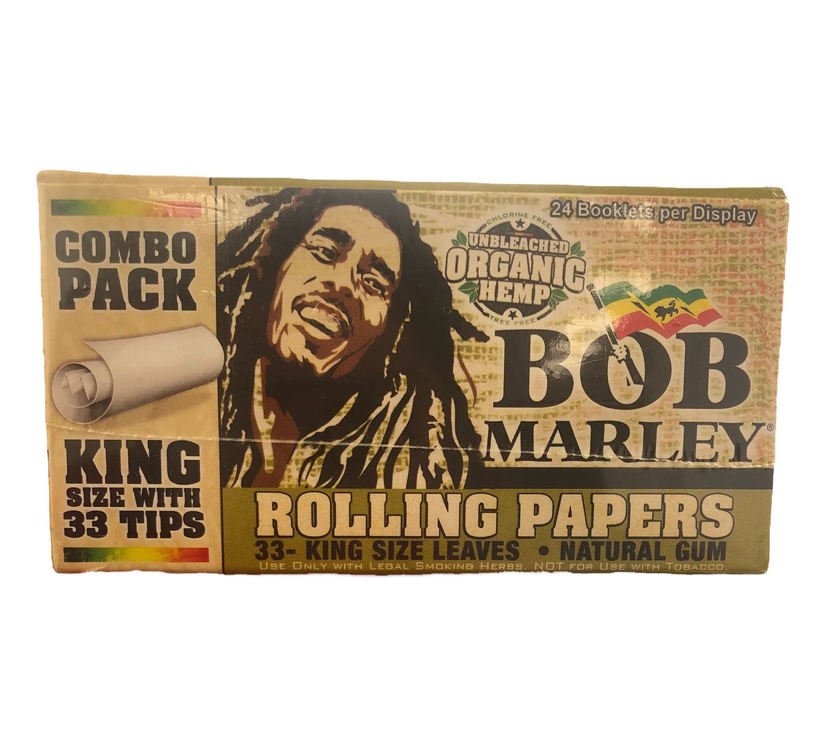 BOB MARLEY ROLLING PAPERS "33- KING SIZE LEAVES"