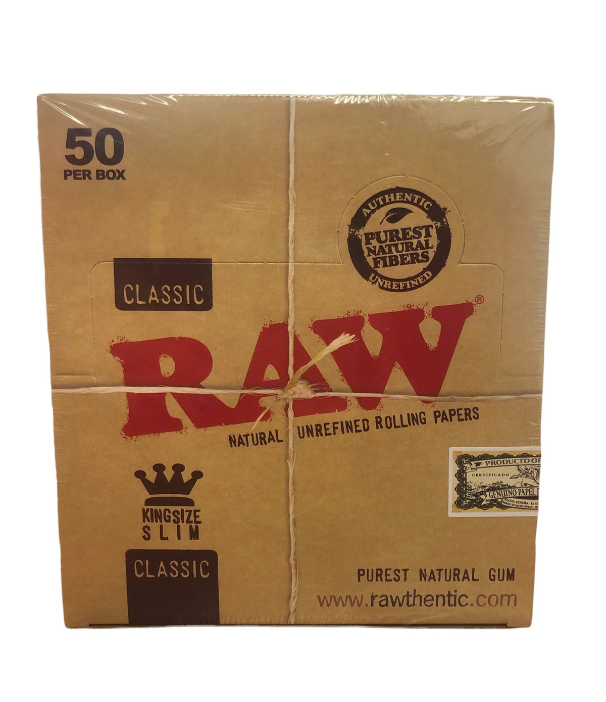 RAW KING SIZE SLIM (CLASSIC) ROLLING PAPER