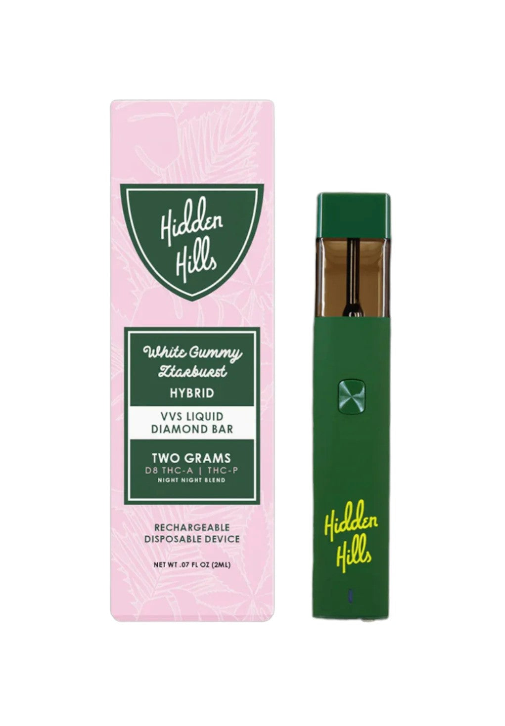 HIDDEN HILLS | THC-A - THCP & DELTA 8 DISPOSABLE VAPE | 2G