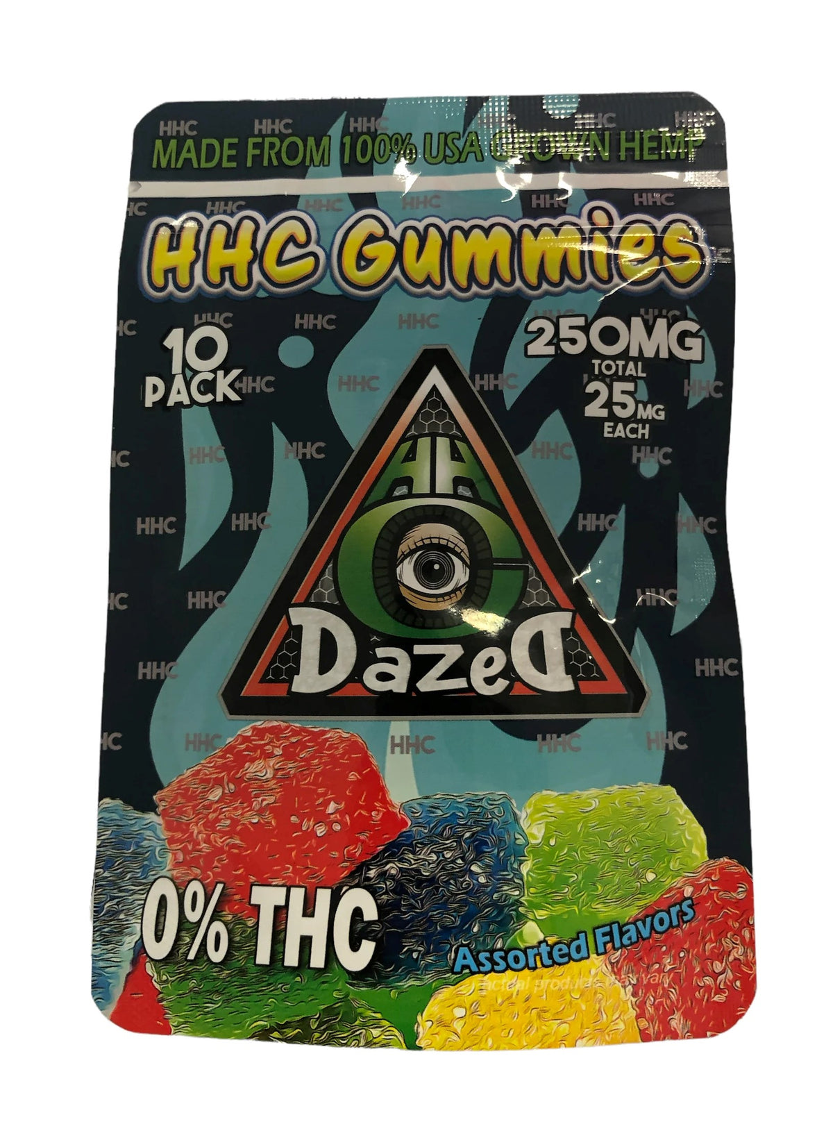 DAZED | HHC GUMMIES 25MG | 10 PACK