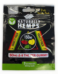 NATURALLY HEMPS DELTA 8 VARIETY PACK | 3 GUMMIES