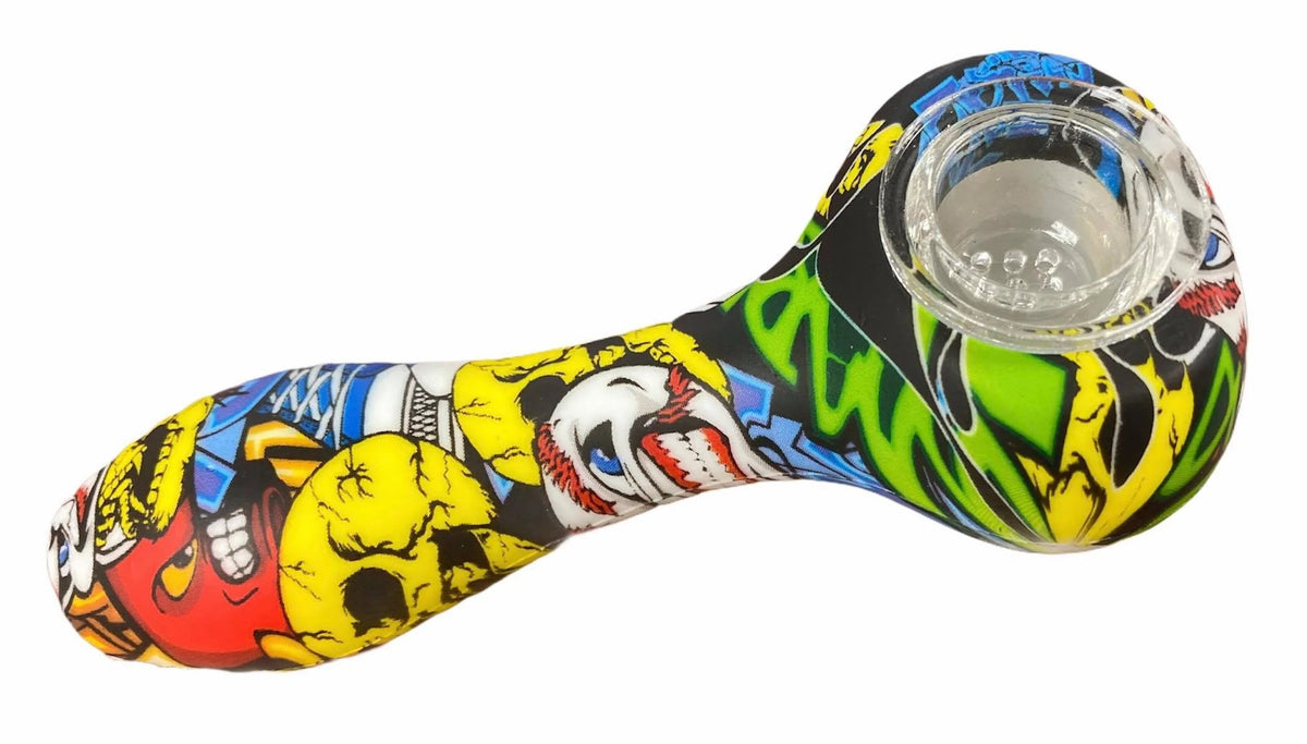 SILCONE 4" HANDPIPE, GRAPHIC DESIGN