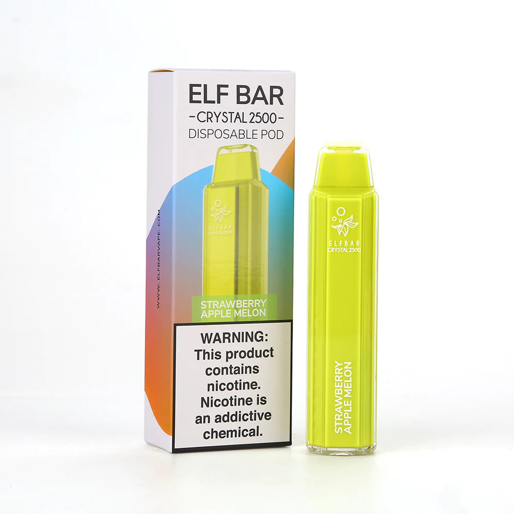 ELF BAR CRYSTAL 2500 PUFF 5% NICOTINE | BOX OF 10 - NEW STAR NOVELTIES