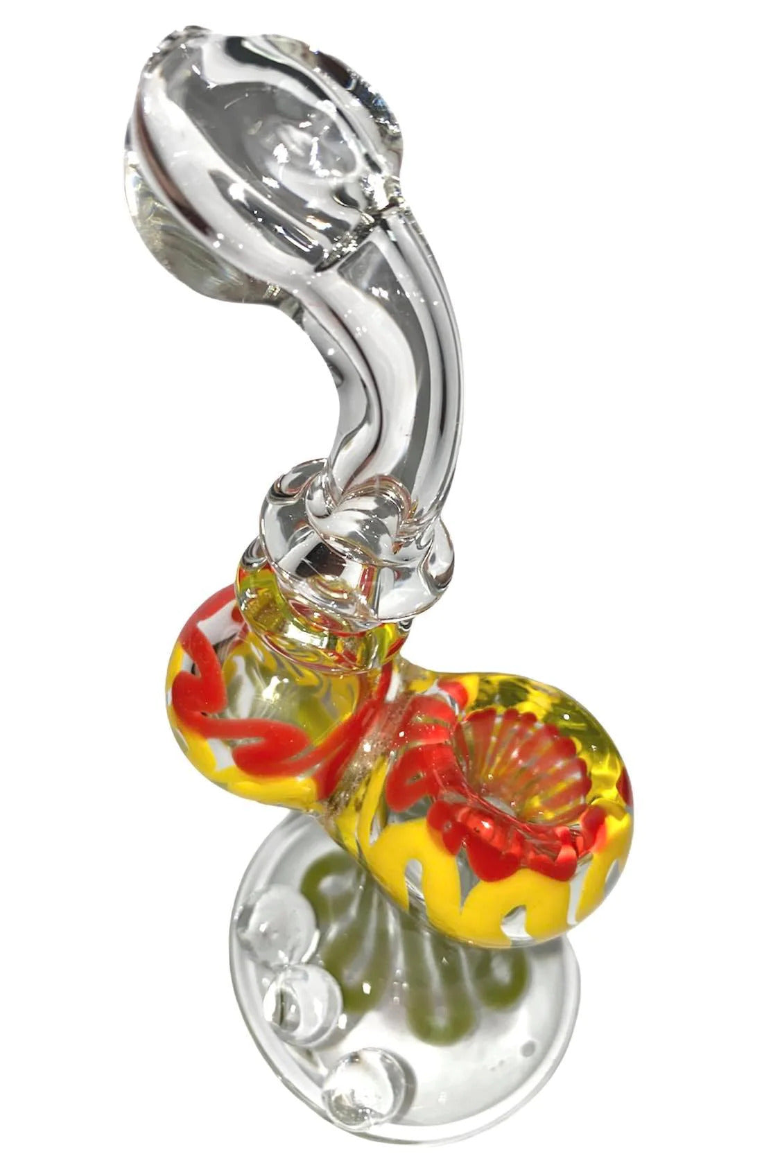 5" GLASS BUBBLER, RAZZ - NEW STAR NOVELTIES